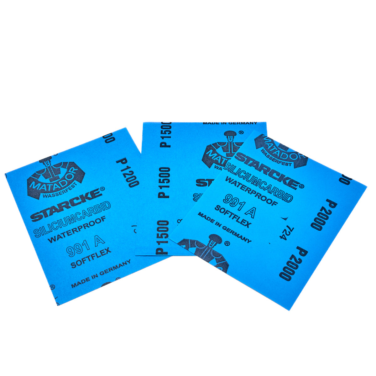 マタドール 耐水ペーパー 1200-1500-2000目【各2枚セット】