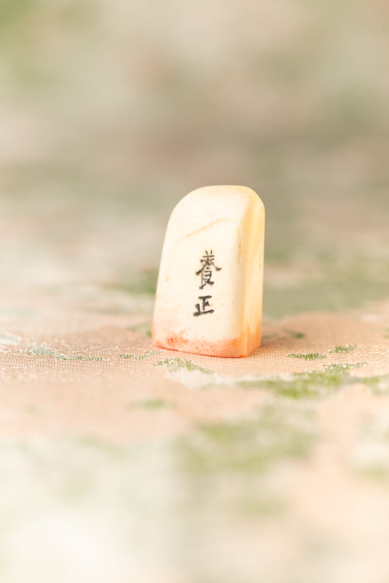 【養正】 篆刻作品 手作り 落款印 雅印 遊印 朱文の二文字印 印影