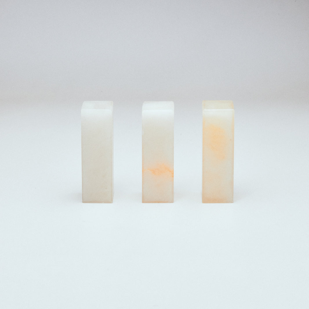 Kunlun Frozen Stone, Lychee, 1.5x1.5x5cm (Set of 3)