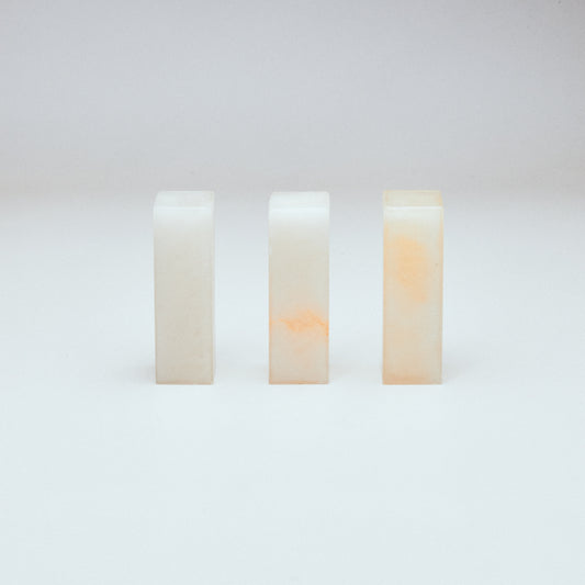 Kunlun Frozen Stone, Lychee, 1.5x1.5x5cm (Set of 3)