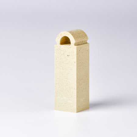 【青田石 新鉱 瓦纽】 1.5x1.5x5cm 産地厳選 書道 篆刻 雅号印 落款印 印材 押印 「彫りやすく初心者でも扱いやすい」 仮名 中字 大字仮名 半紙細字 中字作品
