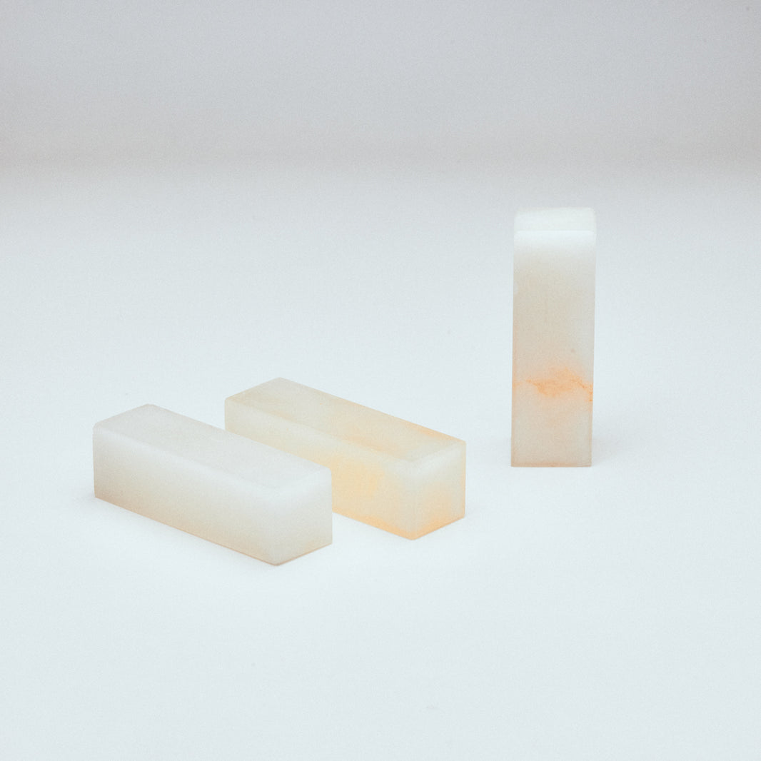 Kunlun Frozen Stone, Lychee, 1.5x1.5x5cm (Set of 3)