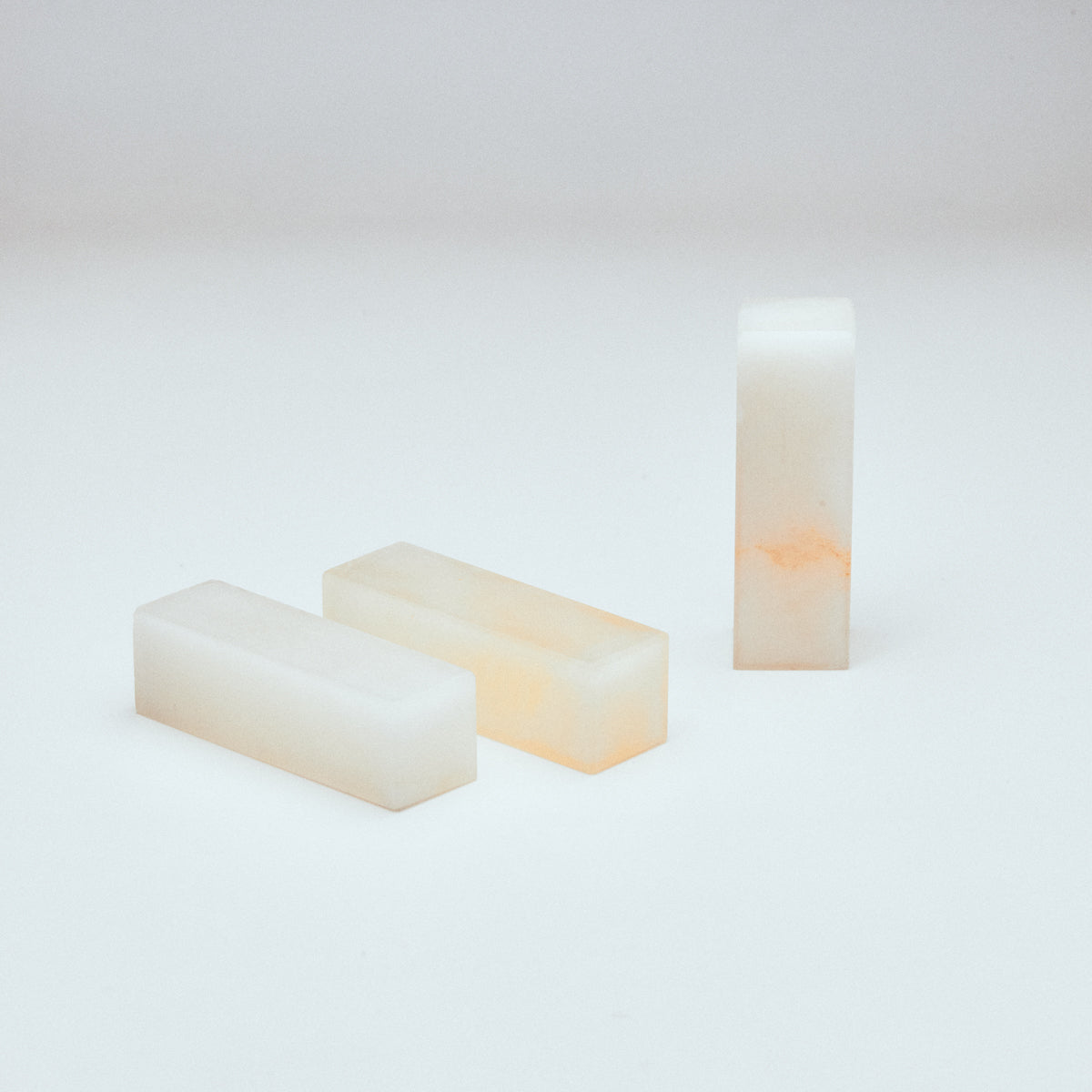 Kunlun Frozen Stone, Lychee, 1.5x1.5x5cm (Set of 3)