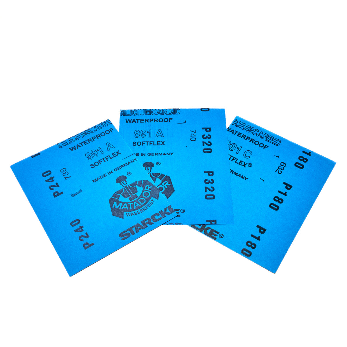 マタドール 耐水ペーパー 180-240-320目【各2枚セット】