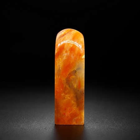 【逸品印材】巴林石 鶏血凍石 サイズ：23x22x76mm 篆刻 印材 巴林石 印石 てんこく 材料 天然 石 楽しい 手彫り