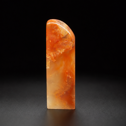 【逸品印材】巴林石 鶏血凍石 サイズ：23x22x76mm 篆刻 印材 巴林石 印石 てんこく 材料 天然 石 楽しい 手彫り