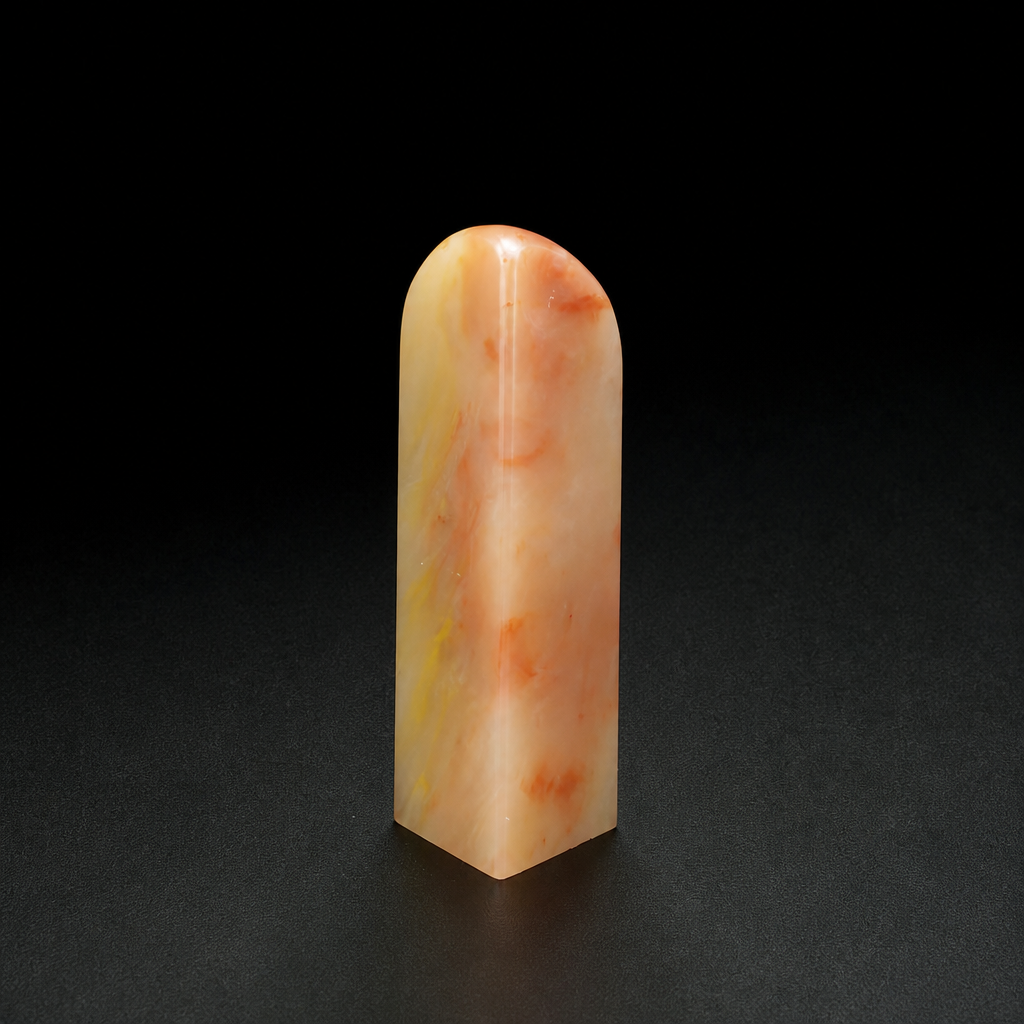 【逸品印材】巴林石 金銀凍 サイズ：21x21x75mm 篆刻 印材 巴林石 印石 てんこく 材料 天然 石 楽しい 手彫り