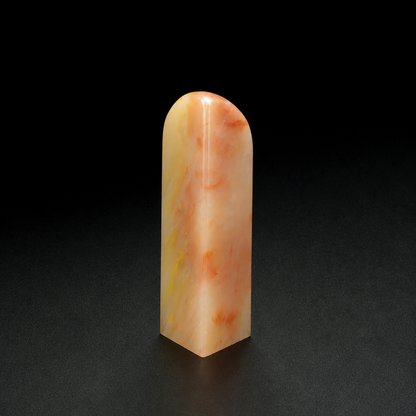 【逸品印材】巴林石 金銀凍 サイズ：21x21x75mm 篆刻 印材 巴林石 印石 てんこく 材料 天然 石 楽しい 手彫り