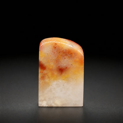 【逸品印材】巴林石 ライチ紫雲凍石 サイズ：25x25x60mm 篆刻 印材 巴林石 印石 てんこく 材料 天然 石 楽しい 手彫り