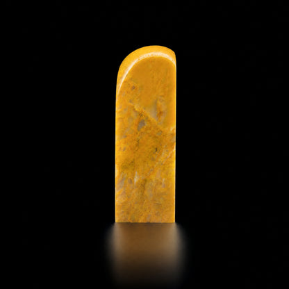 【逸品印材】巴林石 黄中黄凍石   サイズ：26x26x81mm 篆刻 印材 巴林石 印石 てんこく 材料 天然 石 楽しい 手彫り