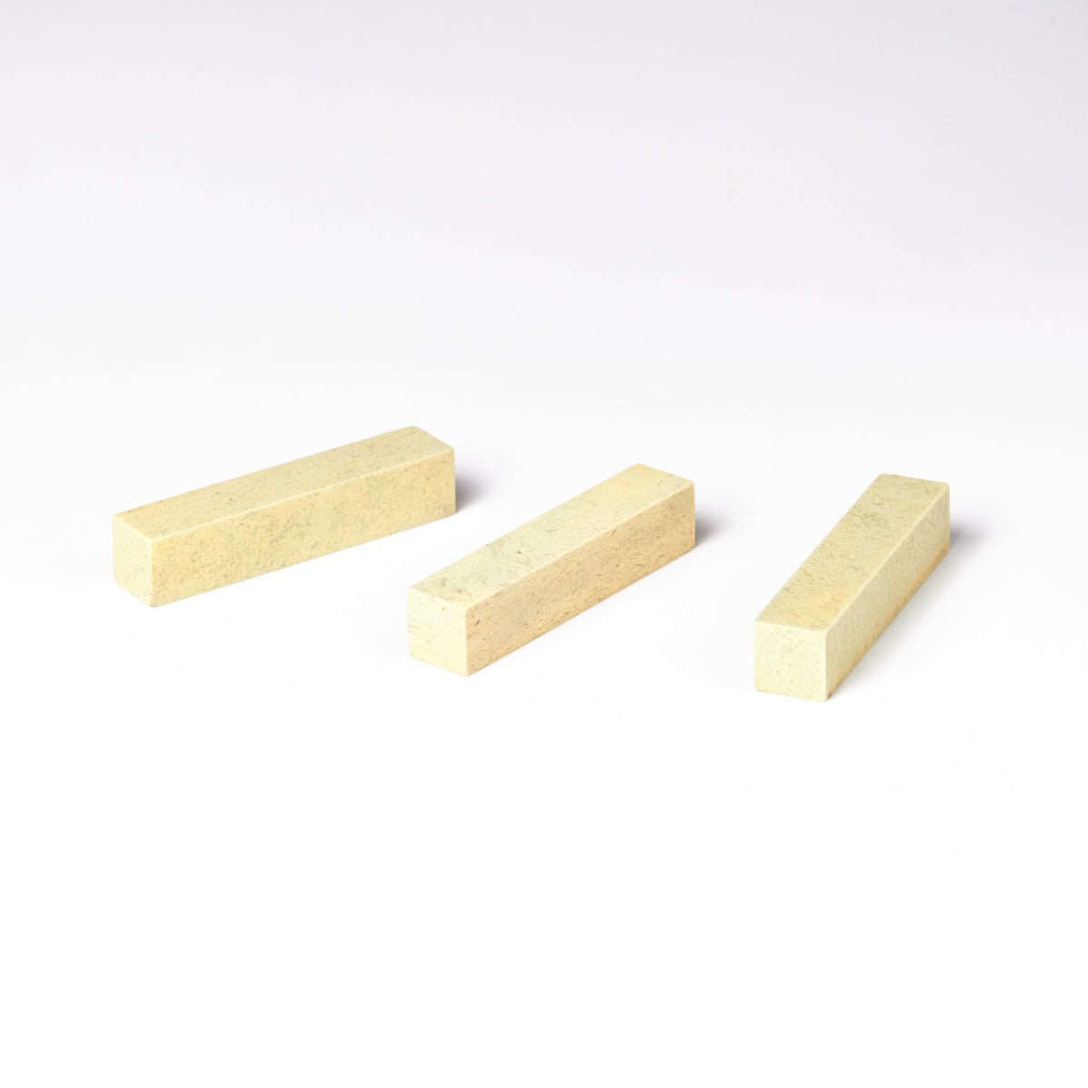 青田石 新鉱】1x1x5cm（三点セット）産地厳選 書道 篆刻 雅号印 落款印