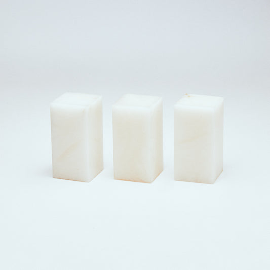 Kunlun Frozen Stone, Lychee, 2.5x2.5x5cm (Set of 3)
