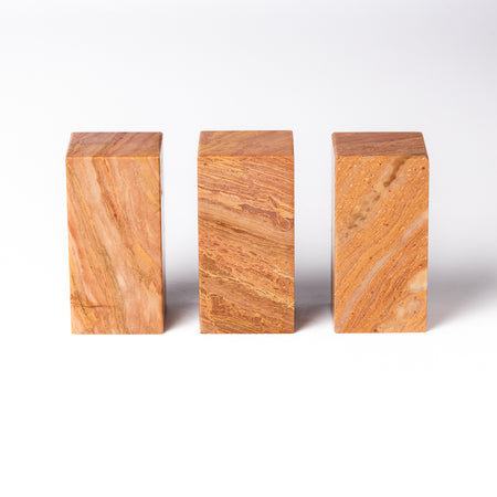 Shoushan Stone Sacred Tree 2.5x2.5x5cm (Set of 3)