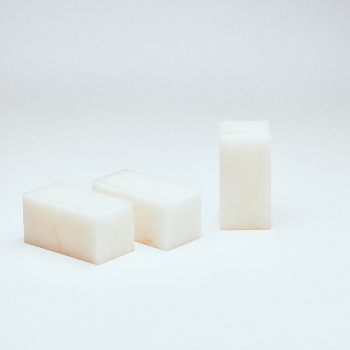 Kunlun Frozen Stone, Lychee, 2.5x2.5x5cm (Set of 3)