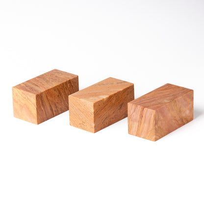 Shoushan Stone Sacred Tree 2.5x2.5x5cm (Set of 3)