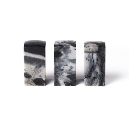 【昌化石 】2.5x2.5x5cm（三点セット） 昌化石水墨凍 産地厳選 中国四大名石 水墨画 書 書法 篆刻 印材 高級 美しい 侘び寂び おすすめ商品