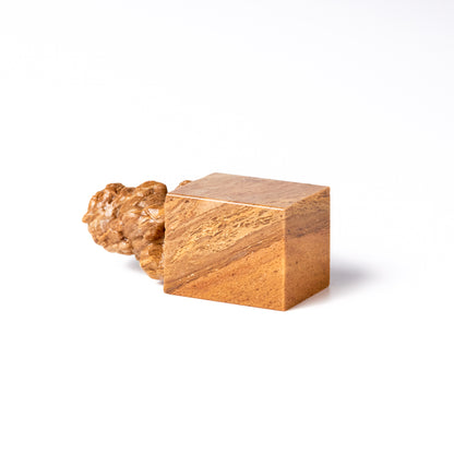 【寿山石 神木 狮子】2x2x4.8cm 産地厳選 中国四大名石 すべての篆刻愛好家に最適 書道・絵画アート用彫刻石 クラフト材料 彫刻しやすい DIY絵画アート