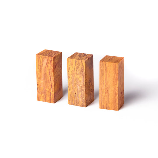 Shoushan Stone Sacred Tree 2x2x5cm (Set of 3)