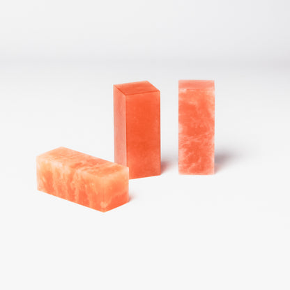 【崑崙石 彩凍】2x2x5cm（三点セット） 産地厳選 書 篆刻 印材ソープストーン スタンプブランク 天然石シール ワックススタンプ ジュエリー作り 彫刻 研磨