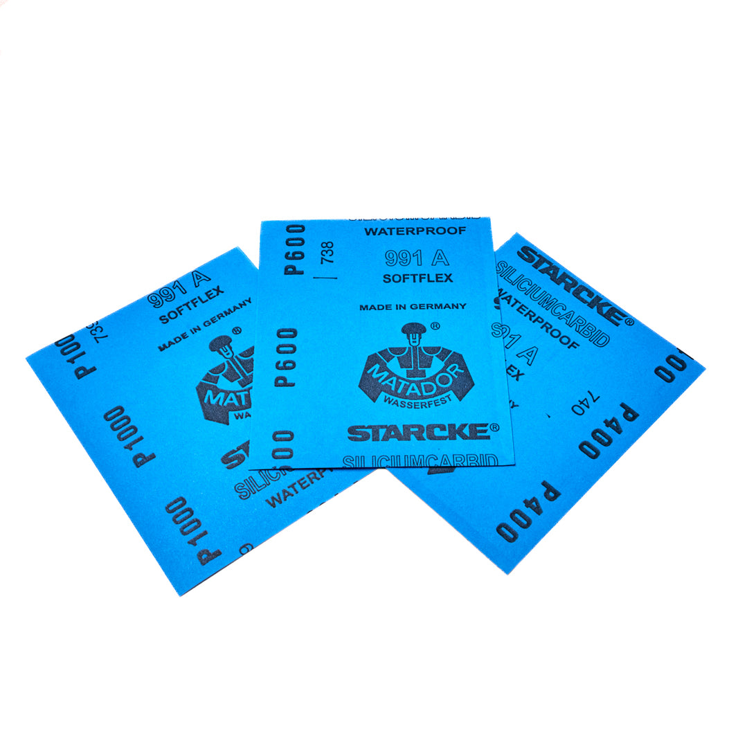 Matador Waterproof Sandpaper, 400-600-1000 grit [Set of 2 each]