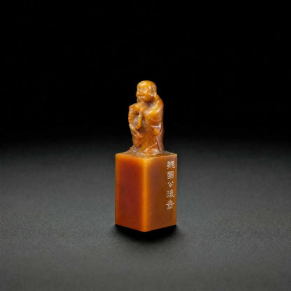 落款印  |  雅号印  オーダーメイド 野石｜3.5cm角以上 特大・鑑蔵印サイズ 手彫り篆刻
