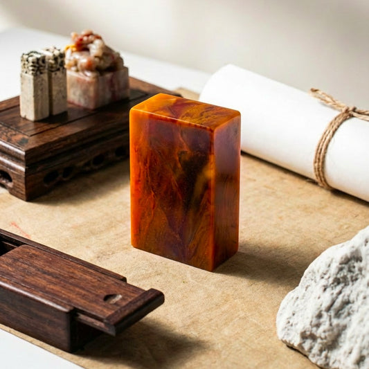 【寿山石 関防印（3点セット） 2×4x5cm】書道 篆刻 印材 寿山石 てんこく 冠房印 印首印 遊印 雅号印 落款印 印 習字 朱文印 白文印