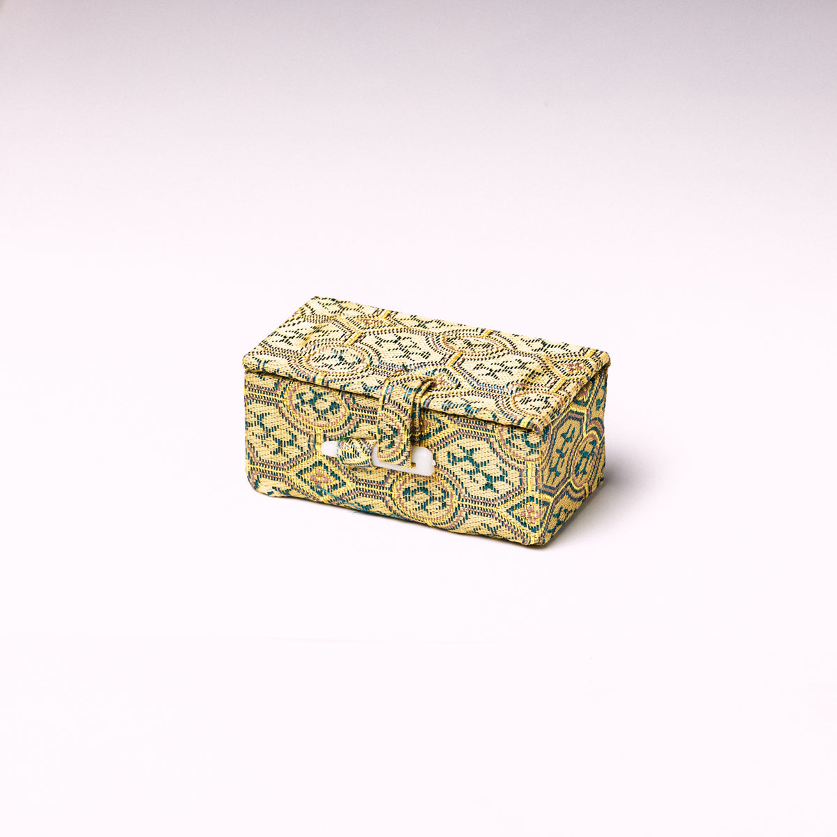 小サイズ・篆刻印収納・錦布張りの印鑑専用ケース アジア篆芸  1.5x1.5x5cm