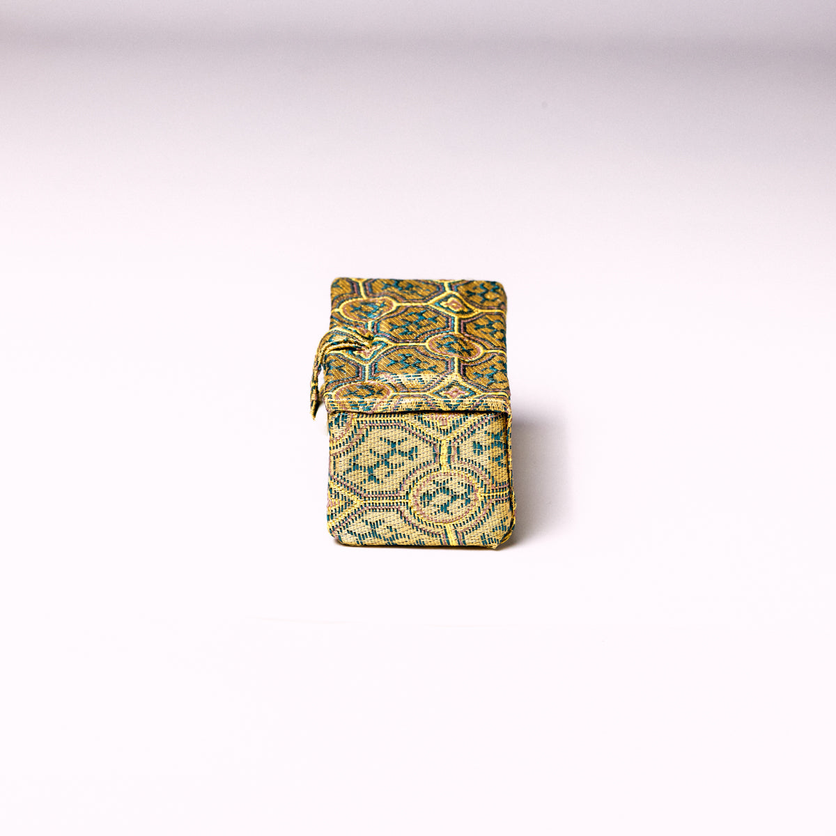 小サイズ・篆刻印収納・錦布張りの印鑑専用ケース アジア篆芸  1.5x1.5x5cm