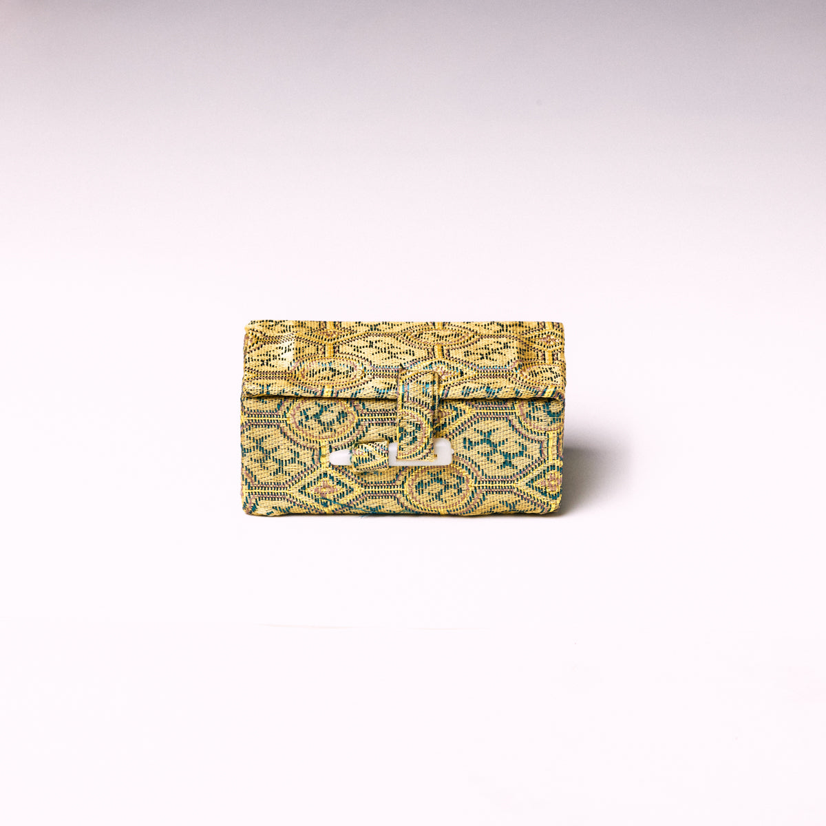 小サイズ・篆刻印収納・錦布張りの印鑑専用ケース アジア篆芸  1.5x1.5x5cm