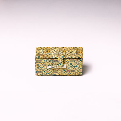 小サイズ・篆刻印収納・錦布張りの印鑑専用ケース アジア篆芸  1.5x1.5x5cm