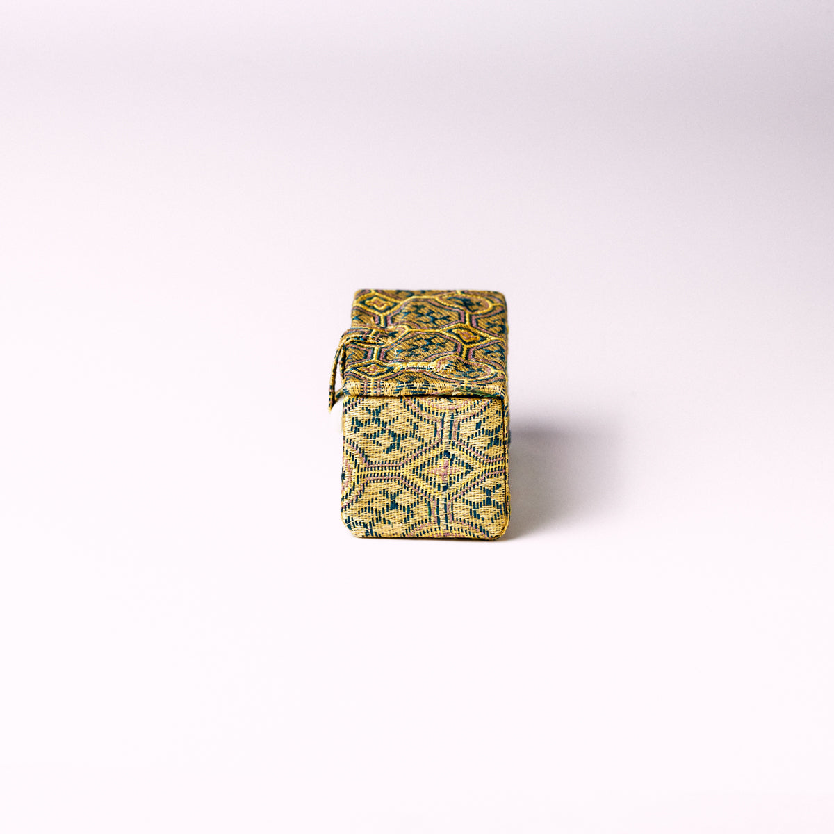 ミニサイズ・篆刻印収納・錦布張りの印鑑専用ケース アジア篆芸  10x10x50mm