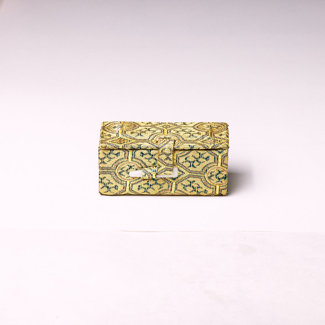 ミニサイズ・篆刻印収納・錦布張りの印鑑専用ケース アジア篆芸  10x10x50mm