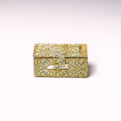 中サイズ・篆刻印収納・錦布張りの印鑑専用ケース アジア篆芸  2x2x5cm