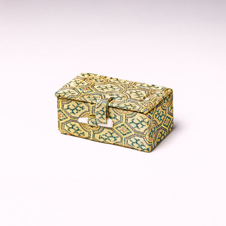 中サイズ・篆刻印収納・錦布張りの印鑑専用ケース アジア篆芸  2x2x5cm