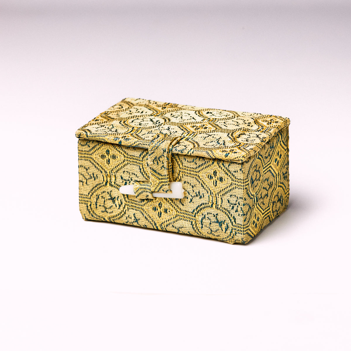 大サイズ・篆刻印収納・錦布張りの印鑑専用ケース アジア篆芸  2.5x2.5x5cm