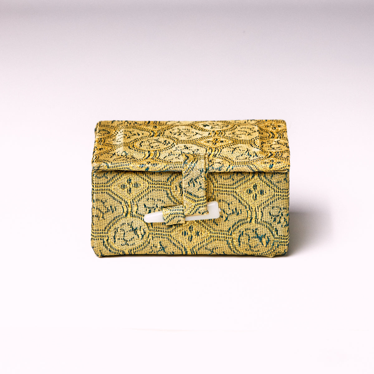 大サイズ・篆刻印収納・錦布張りの印鑑専用ケース アジア篆芸  2.5x2.5x5cm