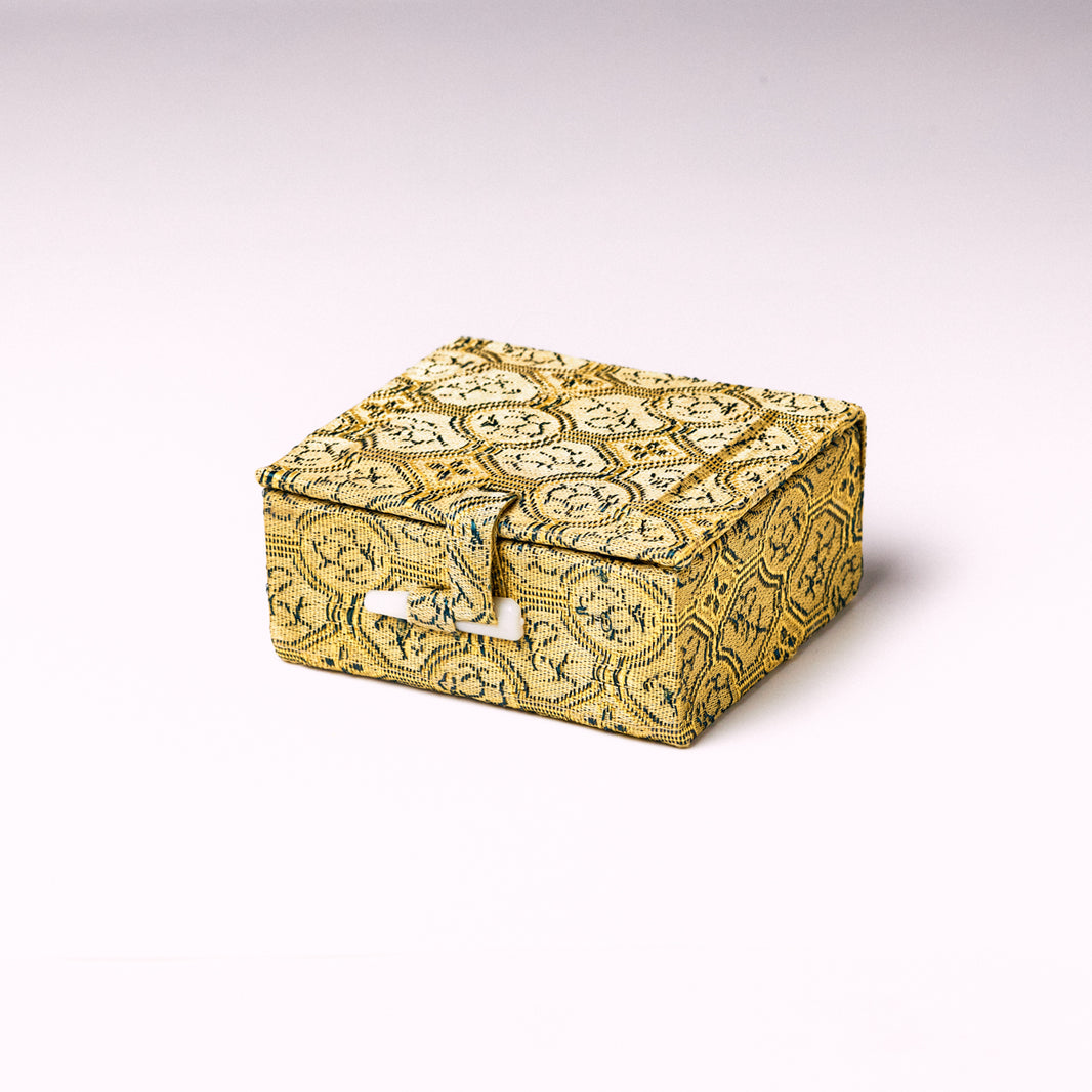 ミニサイズ・篆刻印収納・錦布張りの印鑑専用ケース アジア篆芸 1x1x5cm（３顆組）