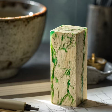 Ya'an Green Spirit Stone - 2x2x5cm
