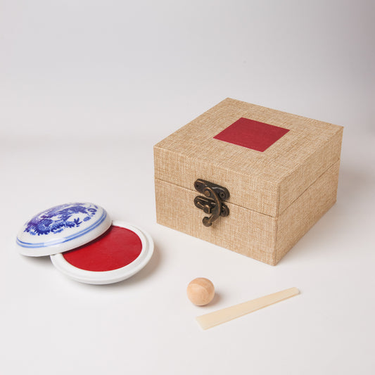 Special Sale: Painter's Kung Fu Ink, 30g, Boxed [Crimson Ink Ink], Stamping, Calligraphy Supplies, Made in China