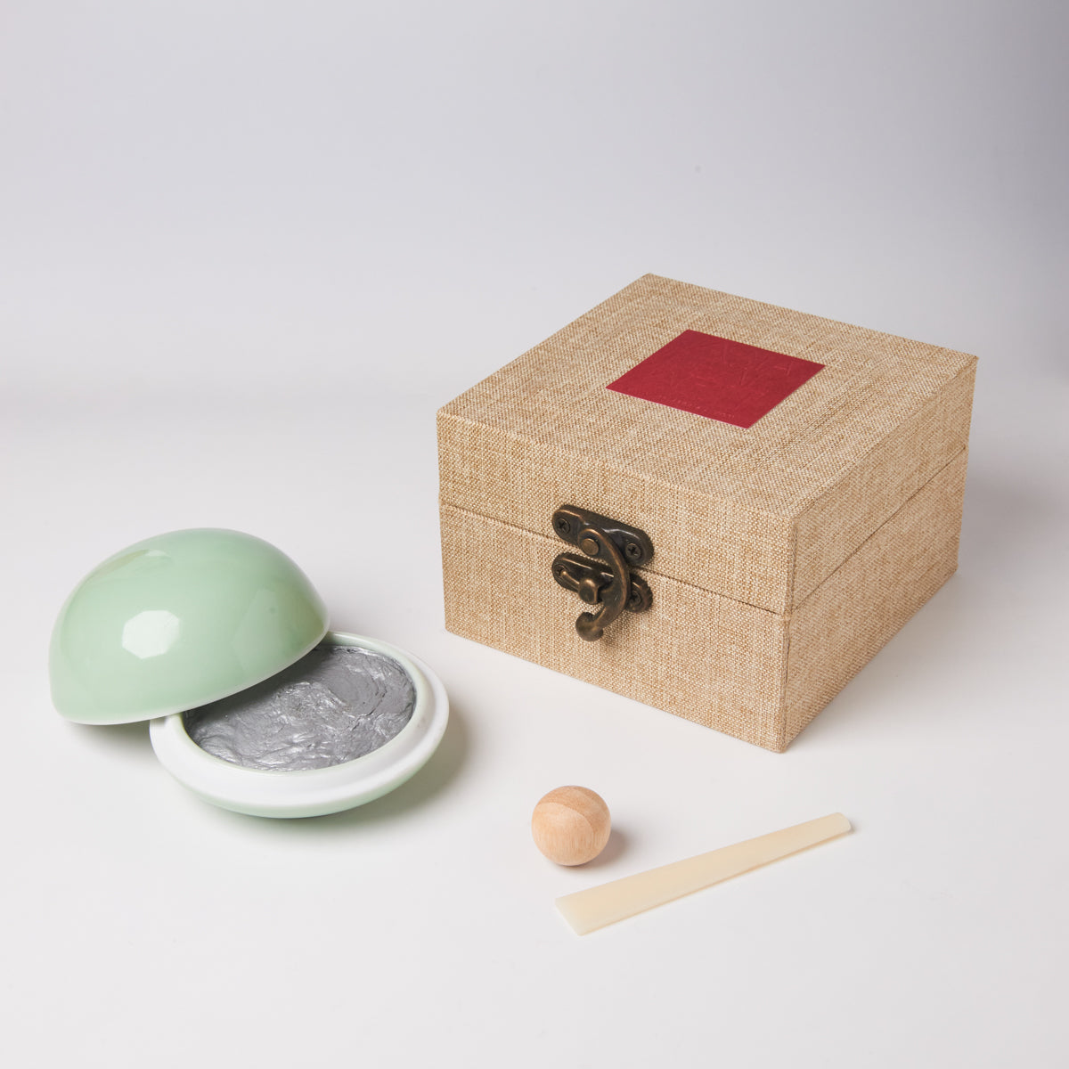 特売 画者功夫印泥 30g 箱入り【シルバーの印泥印肉】 押印 書道用品 中国製