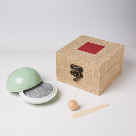 特売 画者功夫印泥 30g 箱入り【シルバーの印泥印肉】 押印 書道用品 中国製