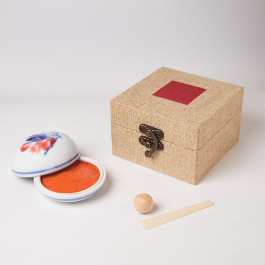 Special Sale: Painter's Kung Fu Seal Ink, 30g, Boxed [Tributary Mirror-Finished Cinnabar Seal Ink], Calligraphy Supplies, Made in China