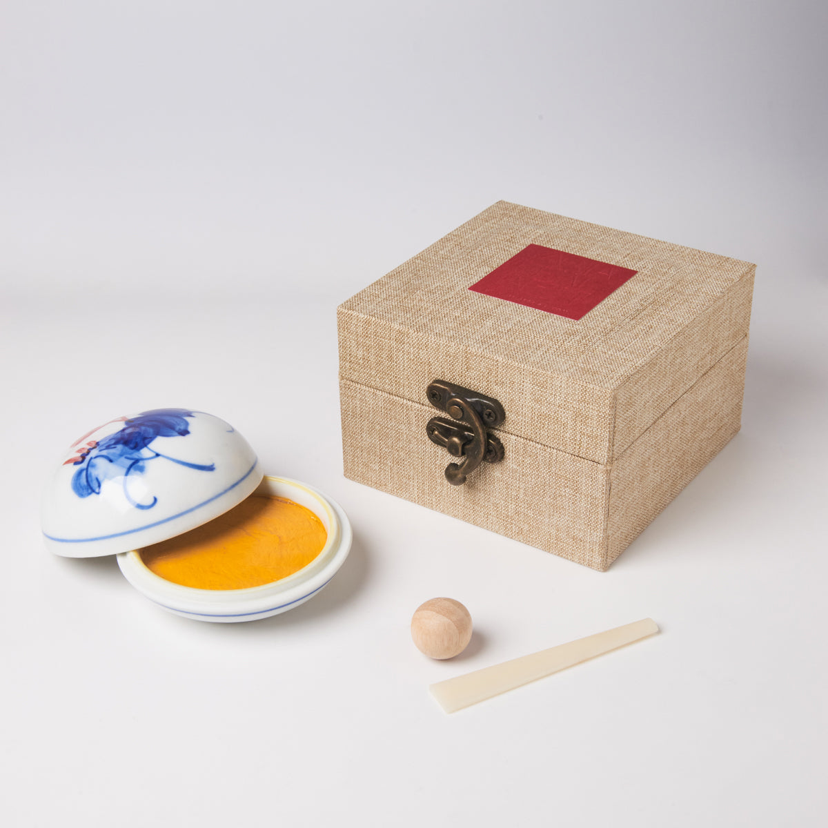 Special Sale: Painter's Kung Fu Ink, 30g, Boxed [Yellow Ink Pad], Stamping, Calligraphy Supplies, Made in China