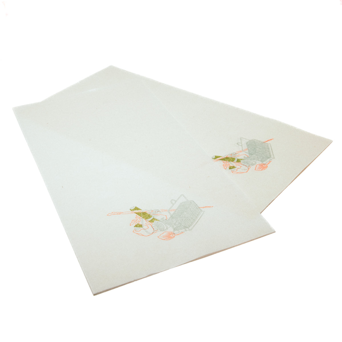 十竹斎 復刻版花箋 竹旅籠 50枚入り