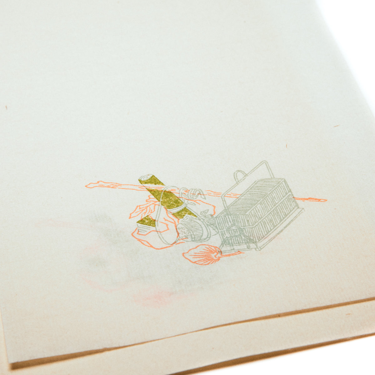 十竹斎 復刻版花箋 竹旅籠 50枚入り