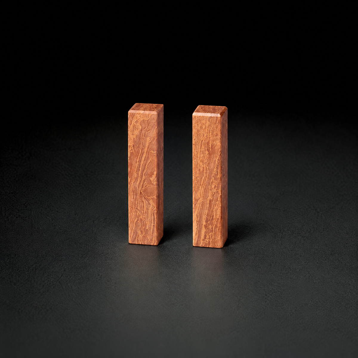 寿山石 神木 1x1x5cm 二点セット 篆刻印材