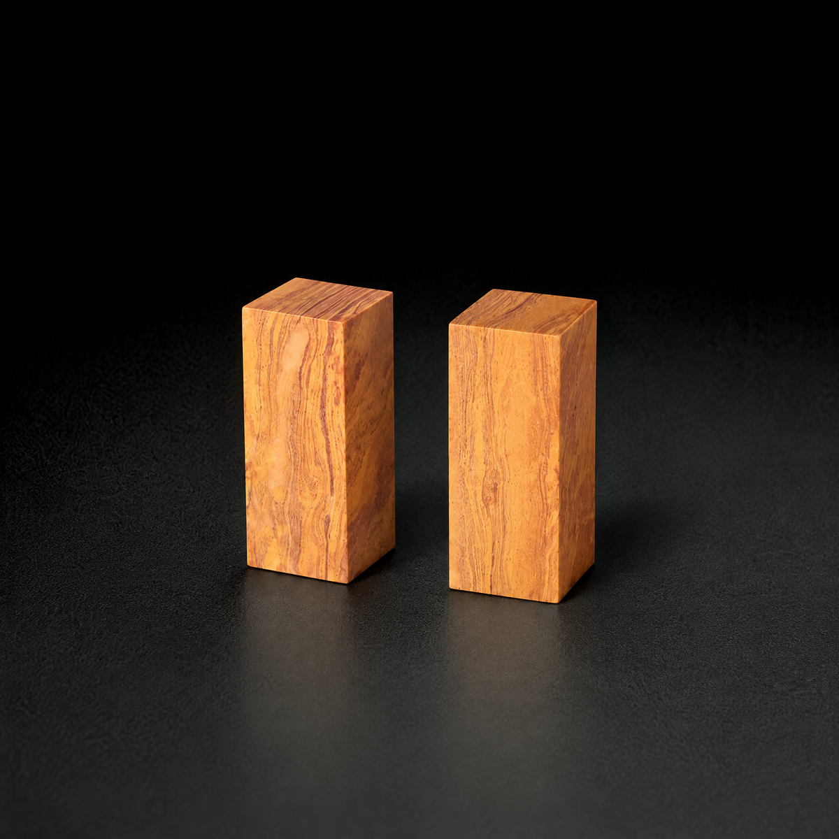 寿山石 神木 2x2x5cm 二点セット 篆刻印材