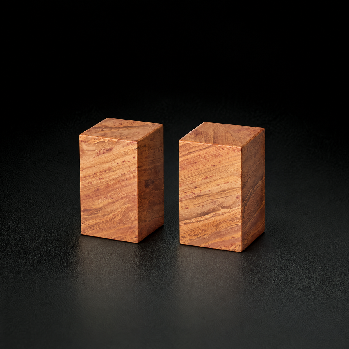 寿山石 神木 3x3x5cm 二点セット 篆刻印材