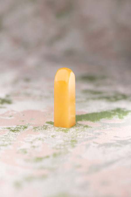 【一点物】寿山石 芙蓉 サイズ：10x10x35mm 篆刻 印材 寿山石 印石 てんこく 材料 天然 石 楽しい 手彫り QS-026